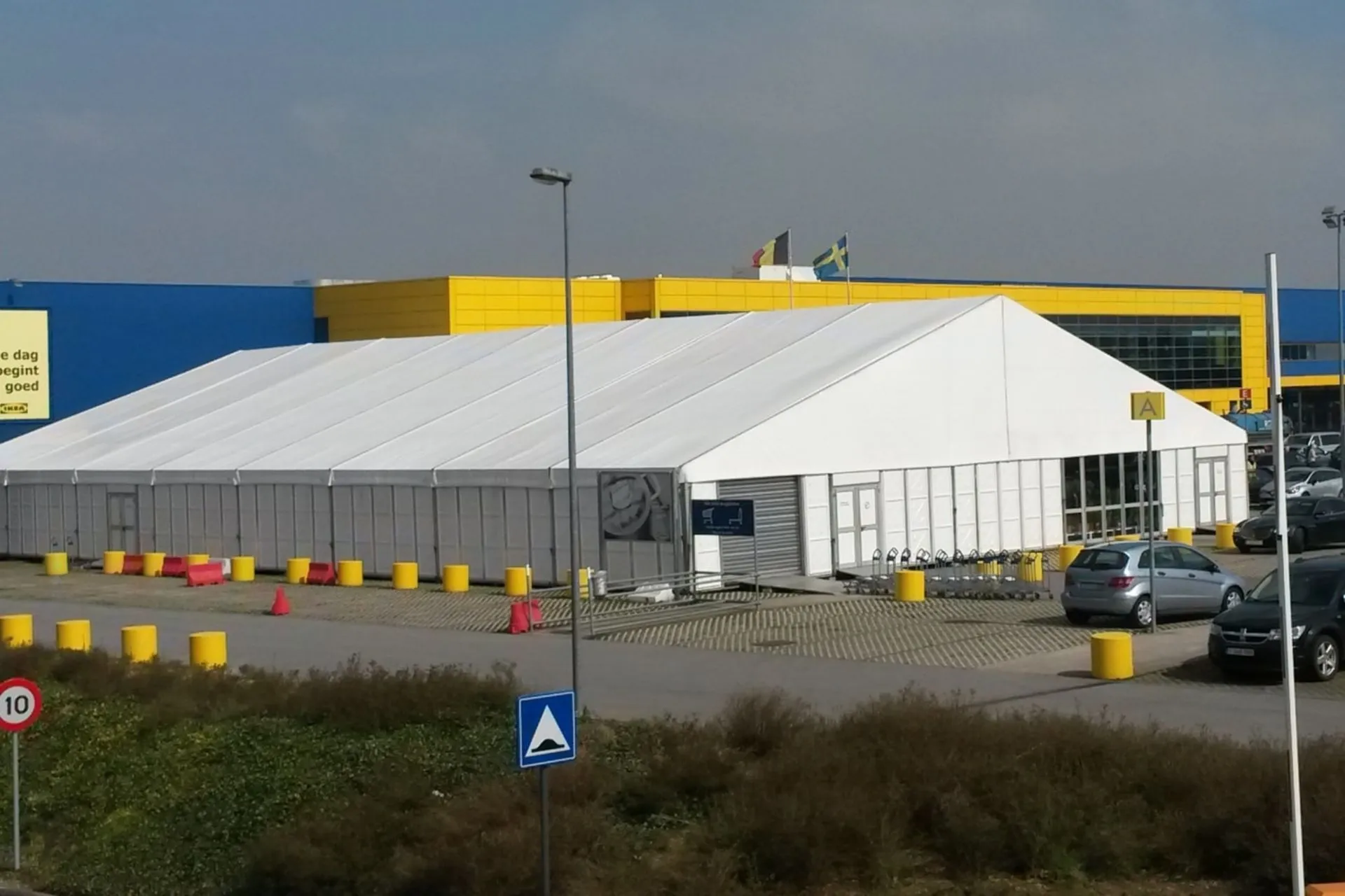 Professionele tentconstructie