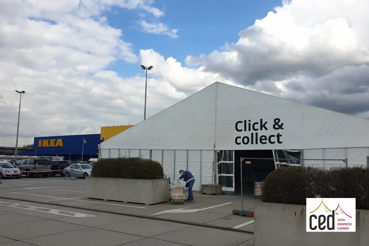 grote opslagtent 20x40 meter